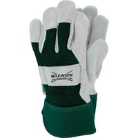 Wilkinson Sword, Wilkinson Sword Reinforced Rigger Gloves Grey / Green L Pack of 1 Wilkinson Sword, Wilkinson Sword Reinforced Rigger Gloves Grey / Green L Pack of 1