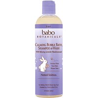 3 in 1 Calming Bubble Bath, Shampoo & Wash, Lavender Meadowsweet, 15 oz, Babo Botanicals