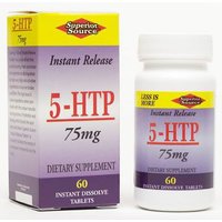 5-HTP 75 mg, Instant Release 5HTP, 60 Instant Dissolve Tablets, Superior Source