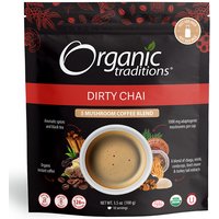 5 Mushroom Coffee Blend, Dirty Chai, 3.5 oz (100 g), Organic Traditions