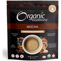 5 Mushroom Coffee Blend, Mocha, 3.5 oz (100 g), Organic Traditions