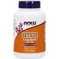 7-Keto LeanGels 100 mg, Plus CLA & More, 120 Softgels, NOW Foods