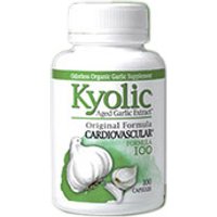 Kyolic Aged Garlic Extract Formula 100, A.G.E. Hi Potency, 200 caps, Wakunaga Kyolic
