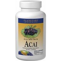 Acai Full Spectrum 500mg, 120 Capsules, Planetary Herbals