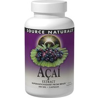 Acai Extract 500 mg Vegetarian, 60 Vegi Caps, Source Naturals