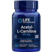 Acetyl-L-Carnitine 500 mg, 100 Vegetarian Capsules, Life Extension