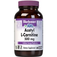 Acetyl L-Carnitine 500 mg, 60 Vegetable Capsules, Bluebonnet Nutrition