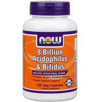 Acidophilus and Bifidus 8 Billion 120 Caps, NOW Foods