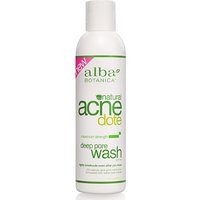 Natural Acnedote Deep Pore Wash, Acne Facial Cleanser, 6 oz, Alba Botanica