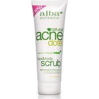 Natural Acnedote Face & Body Scrub, 8 oz, Alba Botanica