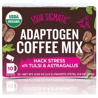 Adaptogen Coffee Mix with Tulsi & Astragalus, 10 Packets, Four Sigmatic