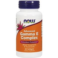 Advanced Gamma E Complex, Vitamin E 60 Softgels, NOW Foods