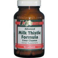 Advanced Milk Thistle Formula with Turmeric, Dandelion and Picroliv, 90 Capsules, LifeTime