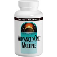 Advanced One Multiple, Multi Vitamins, Minerals, and Nutritional, 60 tabs from Source Naturals