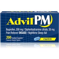 Advil PM, Pain Reliever / Nighttime Sleep-Aid, 200 Coated Caplets