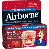 Airborne Effervescent Tablets - Very Berry, 10 Tablets
