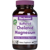 Albion Buffered Chelated Magnesium 200 mg, 60 Vegetable Capsules, Bluebonnet Nutrition