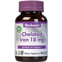 Albion Chelated Iron 18 mg, 90 Vcaps, Bluebonnet Nutrition