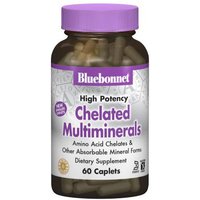 Albion High Potency Chelated Multiminerals, Iron Free, 60 Caplets, Bluebonnet Nutrition