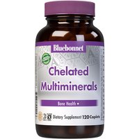 Albion High Potency Chelated Multiminerals, With Iron, 120 Caplets, Bluebonnet Nutrition