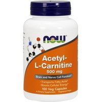 ALC Acetyl L Carnitine 500 mg 100 Caps, NOW Foods