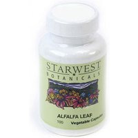 Alfalfa Leaf 100 Caps 360 mg, StarWest Botanicals