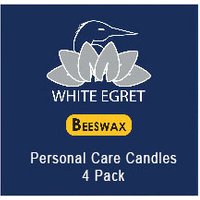 Personal Care Candles - Beeswax, 4 Candles, White Egret Personal Care