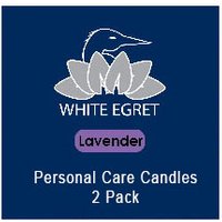 Aromatherapy Candles - Lavender, 2 Candles, White Egret Personal Care