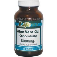 Aloe Vera Gel Concentrate 5000 mg, 90 Softgels, LifeTime