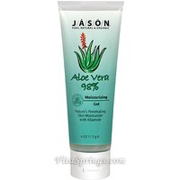 Aloe Vera Super Gel 98% Tube 4 oz, Jason Natural