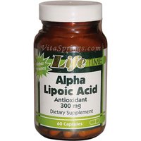 Alpha Lipoic Acid 300 mg, 60 Capsules, LifeTime
