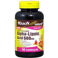 Alpha Lipoic Acid 600 mg, Extra Strength, 30 Capsules, Mason Natural