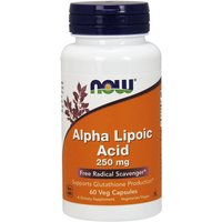 Alpha Lipoic Acid 250mg, ALA 60 Caps, NOW Foods