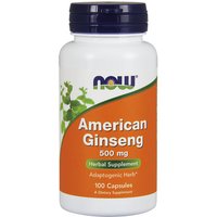 American Ginseng 500 mg, 100 Capsules, NOW Foods