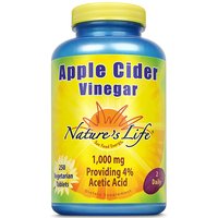 Apple Cider Vinegar 1000 mg, 250 Vegetarian Tablets, Natures Life