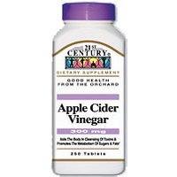 Apple Cider Vinegar 300 mg 250 Tablets, 21st Century Health Care