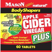 BodyShapers, Apple Cider Vinegar Plus, with EGCG & Bitter Orange, 60 Tablets, Mason Natural