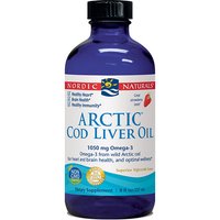 Arctic Cod Liver Oil Liquid - Strawberry, 8 oz, Nordic Naturals