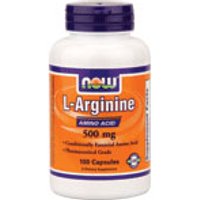 Arginine 500 mg, 100 Capsules, NOW Foods