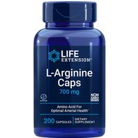 L-Arginine Caps 700 mg, 200 Vegetarian Capsules, Life Extension