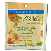 Aromatherapy Herbal Mineral Baths, Breathe Deep, 3 oz, Natures Alchemy