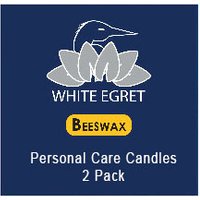 Personal Care Candles - Beeswax, 2 Candles, White Egret Personal Care