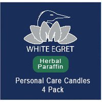 Personal Care Candles - Herbal Paraffin, 4 Candles, White Egret Personal Care