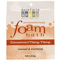 Aromatherapy Foam Bath Cinnamon Ylang, 2.5 oz Pouch, Aura Cacia