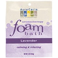 Aromatherapy Foam Bath Lavender, 2.5 oz Pouch, Aura Cacia
