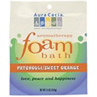 Aromatherapy Foam Bath Patchouli Orange, 2.5 oz Pouch, Aura Cacia
