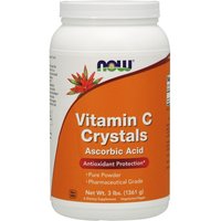 Vitamin C Crystals, Ascorbic Acid Powder Value Size, 3 lb, NOW Foods