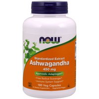 Ashwagandha 450 mg, Value Size, 180 Veg Capsules, NOW Foods
