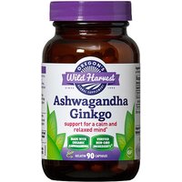 Ashwagandha Ginkgo, Organic, 90 Capsules, Oregons Wild Harvest