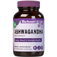 Standardized Ashwagandha Root Extract, 60 Vegetable Capsules, Bluebonnet Nutrition